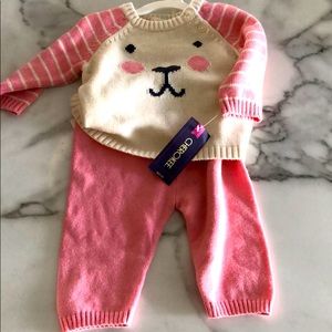 Baby Girl Winter Sweater 2 pc. set.